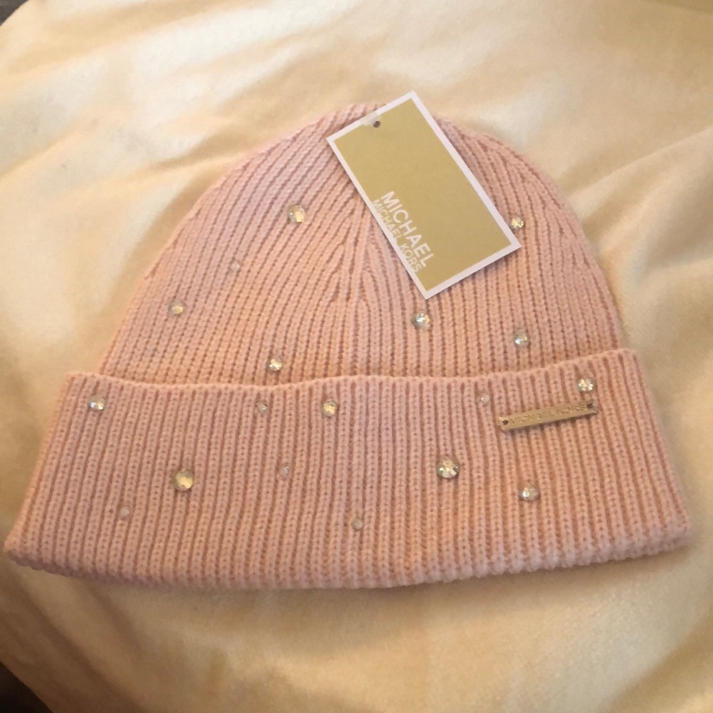 Michael Kors Pink Rhinestone Hat